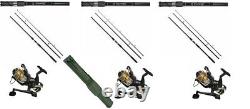 Canne à pêche au carpe 12 pieds 3 pièces 2,75 lb tc x 3 Moulinet BTR x 3, Sac/Bag 3+3
