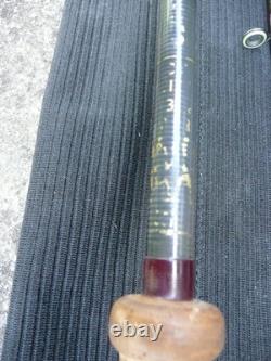 Canne à pêche carpe Bruce & Walker rare en carbone/liège, fabriquée à la main, avec sac, livraison gratuite