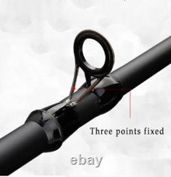 Canne à pêche télescopique en carbone pour la carpe 1,8-3,6 m Mer M Canne à lancer puissante