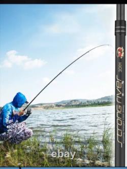 Canne à pêche télescopique en carbone pour la carpe 1,8-3,6 m Mer M Canne à lancer puissante