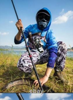 Canne à pêche télescopique en carbone pour la carpe 1,8-3,6 m Mer M Canne à lancer puissante
