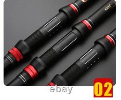 Canne à pêche télescopique en carbone pour la carpe 1,8-3,6 m Mer M Canne à lancer puissante