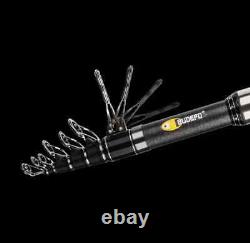 Canne à pêche télescopique pour surfcasting, cannes de voyage pour carpes, canne de surfcasting.