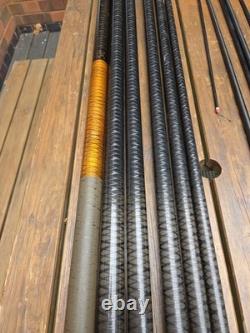 Canne au coup Carp Roach Pole Shimano X Line Twin Power 12,5 m, 3 scions, vintage rare, 2x puller