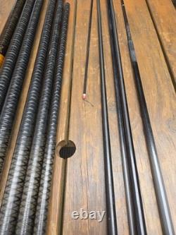 Canne au coup Carp Roach Pole Shimano X Line Twin Power 12,5 m, 3 scions, vintage rare, 2x puller