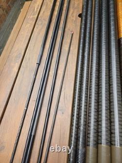 Canne au coup Carp Roach Pole Shimano X Line Twin Power 12,5 m, 3 scions, vintage rare, 2x puller