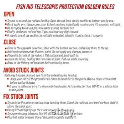 Canne télescopique Fish Rig Max 210/240cm + 3 pointes 0-50g Spin B. CAST Unique