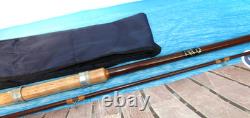 Canne vintage rare et fine Henry Aiken London Carp Select 10' 2 brins, action rapide