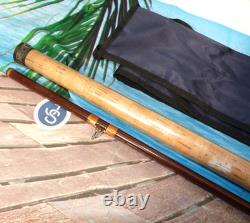Canne vintage rare et fine Henry Aiken London Carp Select 10' 2 brins, action rapide
