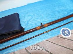 Canne vintage rare et fine Henry Aiken London Carp Select 10' 2 brins, action rapide