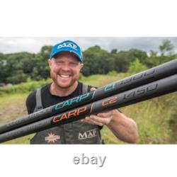 Carte TKS Canne à Carpe C1 13,0 mètres en Noir Pêche de Match Gros avec 2 Kits B9349