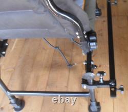 Chaise de pêche inclinable Middy MX-100 avec pied de support/porte-canne pour pêche au feeder et à la carpe en compétition