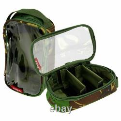 Configuration de pêche à la carpe 2 cannes et moulinets avec sac de transport camouflé, étui à cannes, matériel et appâts