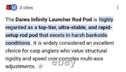 Daiwa Infinity Launcher 4 Rod Pod pour la pêche à la carpe