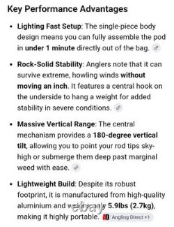 Daiwa Infinity Launcher 4 Rod Pod pour la pêche à la carpe