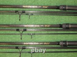 Daiwa powermesh carpe 12 pieds 2 1/2 lb tc cannes à carpe de voyage x 3 pmc 2212t