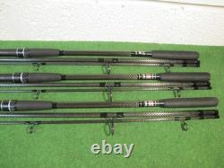 Daiwa powermesh carpe 12 pieds 2 1/2 lb tc cannes à carpe de voyage x 3 pmc 2212t