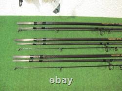 Daiwa powermesh carpe 12 pieds 2 1/2 lb tc cannes à carpe de voyage x 3 pmc 2212t