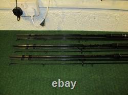 Daiwa powermesh carpe 12 pieds 2 1/2 lb tc cannes à carpe de voyage x 3 pmc 2212t