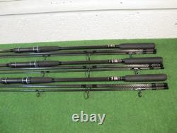Daiwa powermesh carpe 12 pieds 2 1/2 lb tc cannes à carpe de voyage x 3 pmc 2212t
