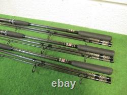 Daiwa powermesh carpe 12 pieds 2 1/2 lb tc cannes à carpe de voyage x 3 pmc 2212t