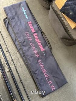Drennan Team England 13' Canne à pêche au coup Carp Waggler Match Coarse avec housse