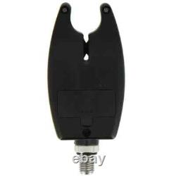 Ensemble complet de pêche au carpe : cannes, moulinets, alarmes de touche, support de cannes plus un sac de bouillettes.