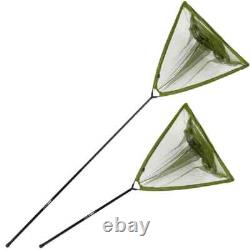 Ensemble de cannes à carpe 3x 12ft 3 pièces 2.75LB & 3 moulinets 10 ligne 42 filet & poignée