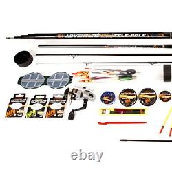 Ensemble de pêche complet Matt Hayes Adventure 2 cannes (Carpe et Flotte) et 1 nymphe