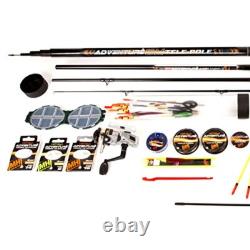 Ensemble de pêche complet Matt Hayes Adventure 2 cannes (carpe et flotte) et 1 poteau