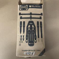Fox Black Label QR 3 cannes Compact Pod Complet Pêche à la Carpe NEUF