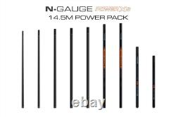 Guru Carp Pole N-Gauge XS Canne à Pêche en Carbone Renforcée 14,5 m