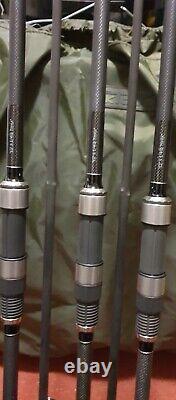Harrison Torrix Carp Rods 12' 3,25lb (x3) Deux Utilisés Une Fois Et Une Fois N'est Pas Utilisé