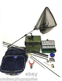 Kit De Pêche À La Flottaison Set. Max 12ft Rod, Bobine, Boîte, Tackle Complete Starter Coarse