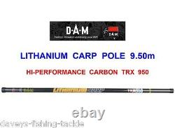 Lithanium Trx950 Poteau De Carpe De Carbone Haute Performance