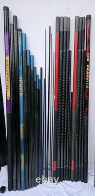 Lot d'Emploi MAVER LEEDA SHAKESPEARE PACKAGE DE CANNE + KITS SUPÉRIEURS PÊCHE AU CARPE À LA CANNE