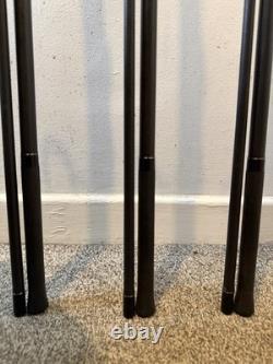 Lot de 3 cannes à pêche carpe Century Stealth Graphene 3,5 lb 12 pieds
