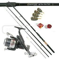 Match/carp Fishing Feeder/quiver Rod & Reel + Line Feeders Hooks, Poids Combo