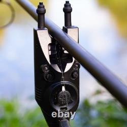 Matériel de pêche à la carpe Nash Siren R3+ – Coffret de 3 détecteurs de touche et récepteur – Neuf