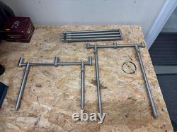 Matériel de pêche au carpe Matrix en acier inoxydable, Patriot, support de 3 cannes avec sac