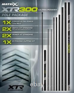 Matrix XTR300 Ultra Power Paquet de 13 Mètres GPO295 Pôle Match Pêche au Carpe