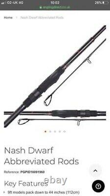 Nash Nwarf 9ft Rod Setup (4 Rods, 1 Bobine & Bagage)