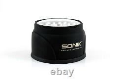Nouveau Sonik Sks Alarms & Receiver 3 Rod Set + Free Bivvy Lamp Incl Carry Case