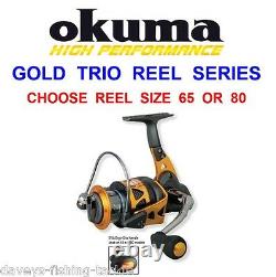 Okuma Trio Gold Reel Big Distance Surf Sea Spinning Marker Spod Carp Rod Fishing