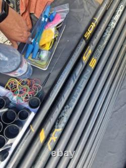 Pôle 16m MAP 501 2G. + marge TKS de 6m + malette rigide avec 4 x kits supérieurs et chariot.