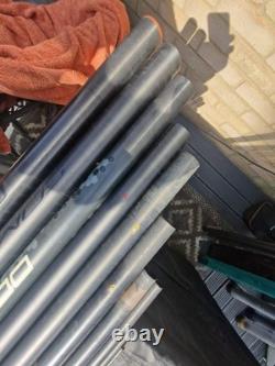 Pôle 16m MAP 501 2G. + marge TKS de 6m + malette rigide avec 4 x kits supérieurs et chariot.