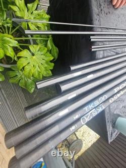 Pôle de match pour carpe TKS20 de 14,5 m. + 3 kits supérieurs. Super pôle de puissance.
