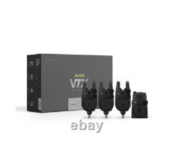 Récepteur d’alarme de touche Avid VTX Bite Alarm pour pêche à la carpe 3 cannes A0500005