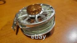 Ross Animas 5/6 5 6 Trout Salmon Fly Fishing Rod Reel Platine Argent