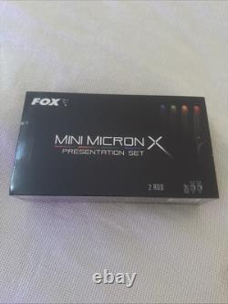 Set de Pêche au Carpe Fox Mini Micron x 2-Canne avec Récepteur NEUF